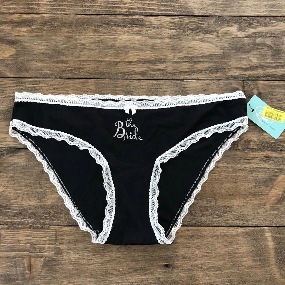 3/$25 Betsey‎ Johnson The Bride Bikini Panties New
